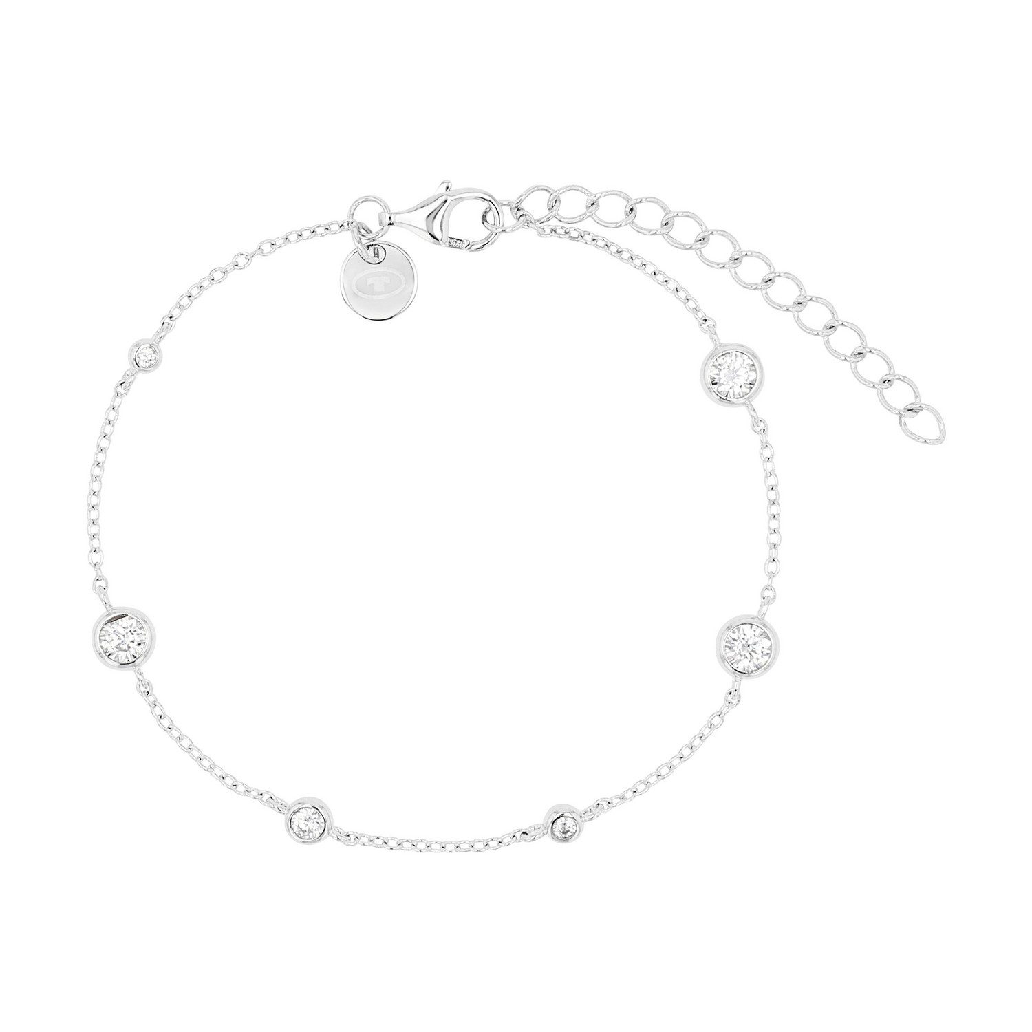 TOM TAILOR Silberarmband, mit Zirkonia (synth)