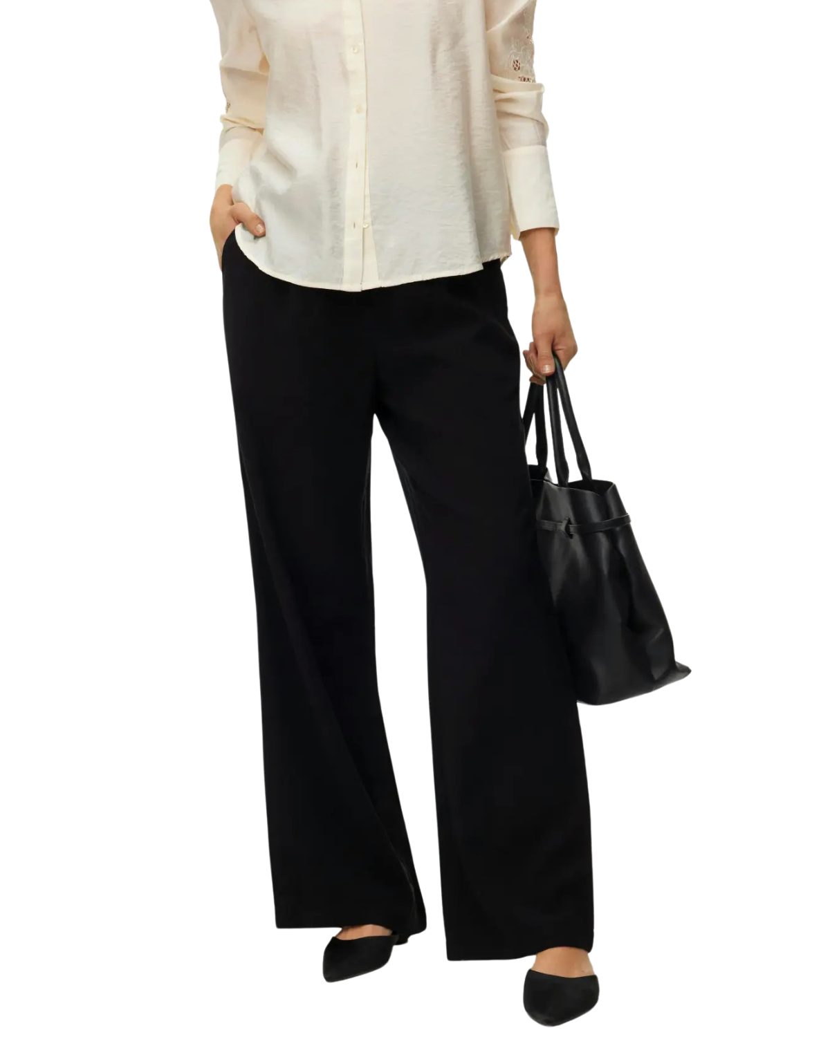 Vero Moda Stretch-Hose Klassische Damen-Hose mit elastischem Bund günstig online kaufen