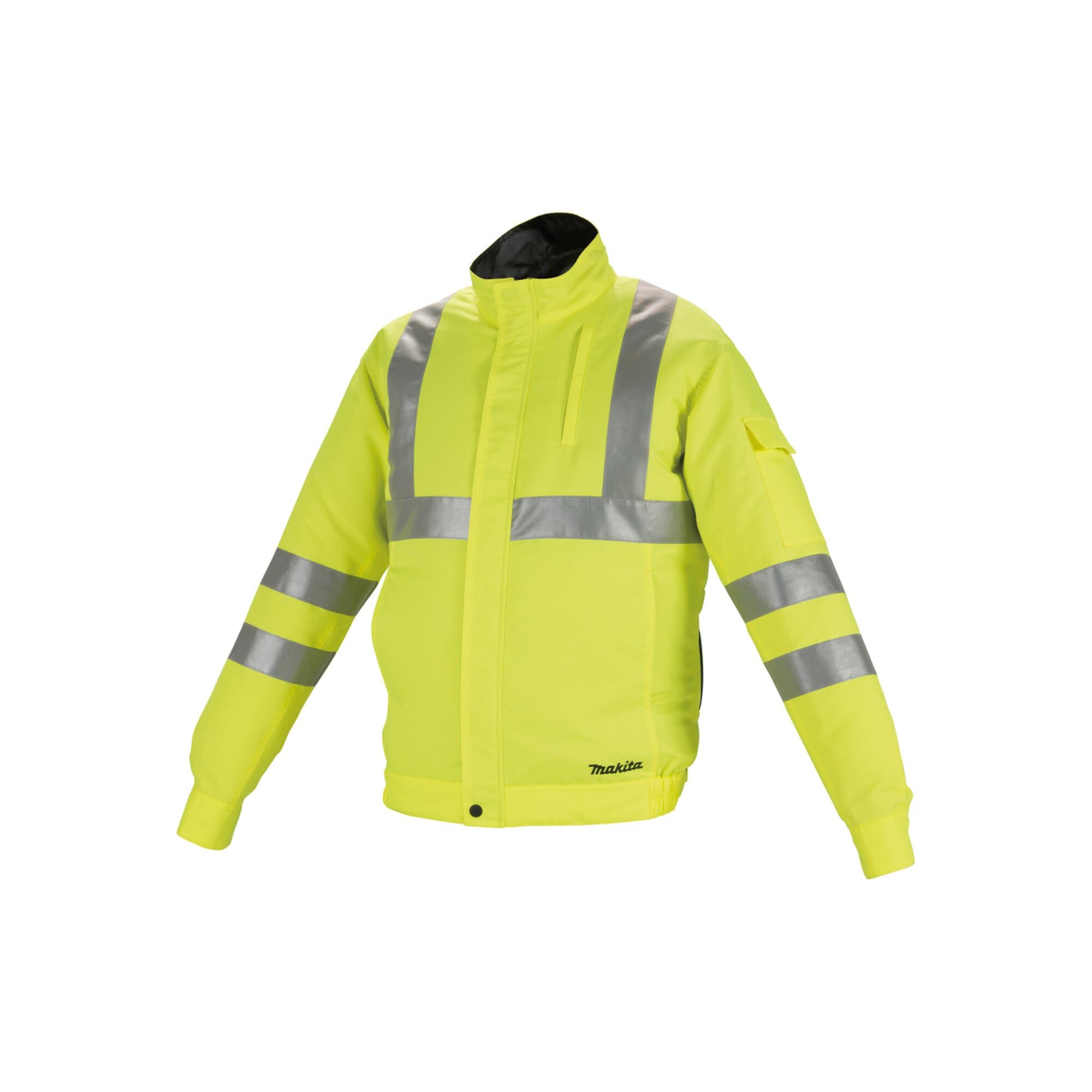 Makita Warnweste Makita Akku-Warnjacke, gelb Größe L (DFJ214ZL)
