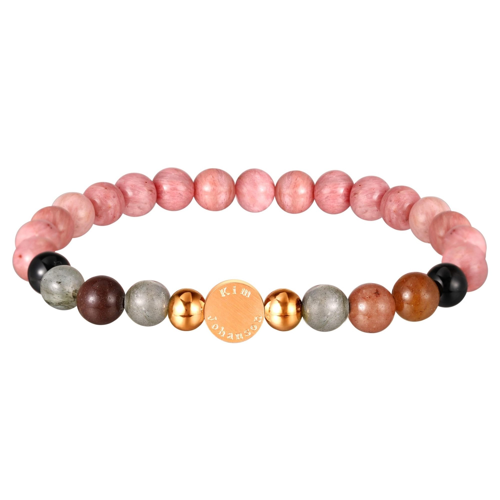 Kim Johanson Armband Flow (1-tlg), mit Natursteinen und Edelstahl günstig online kaufen