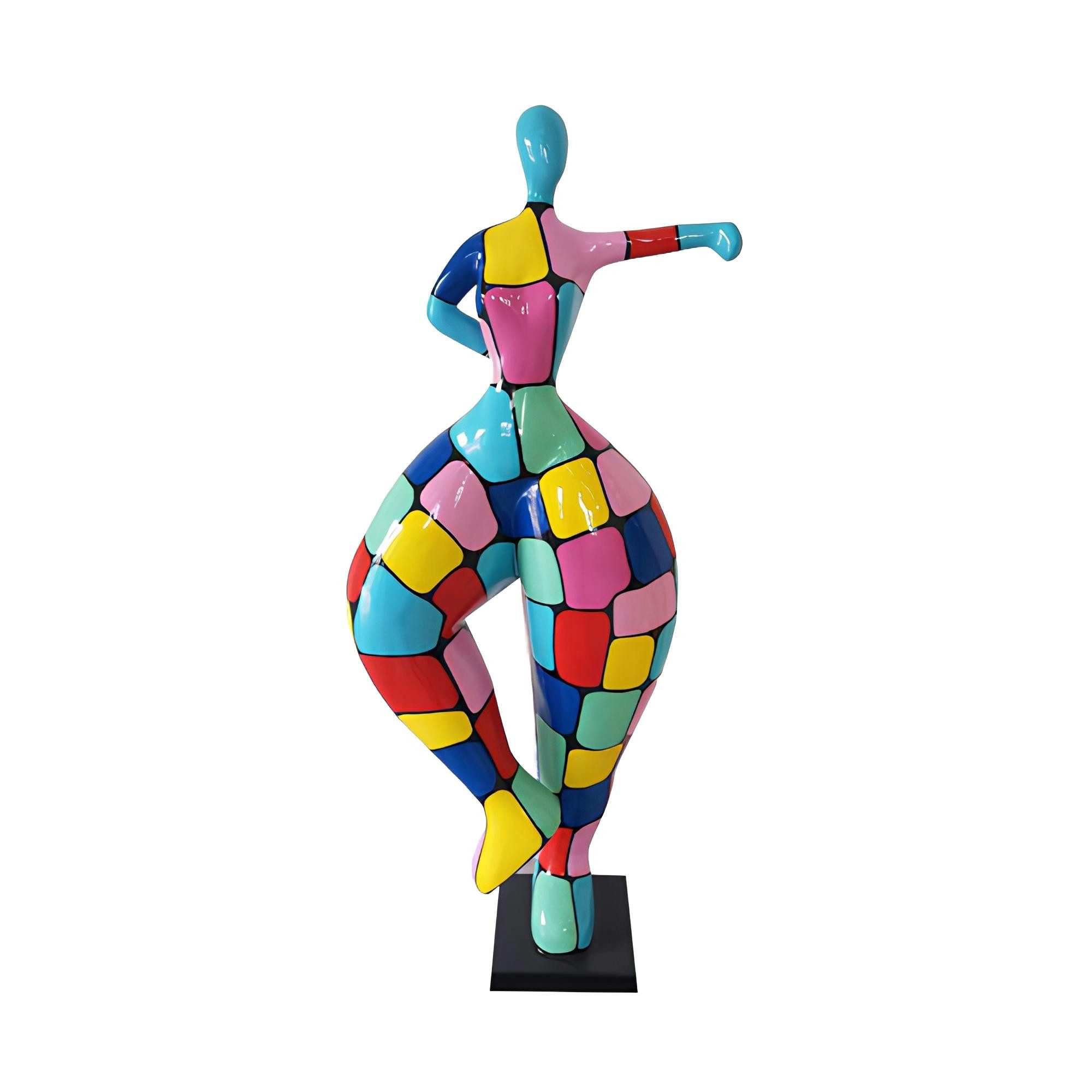 Xlmoebel Skulptur Elegante Ballerina Dekofigur aus PVC in edler Optik (Skulptur N110C-85cm), Hergestellt in Europa
