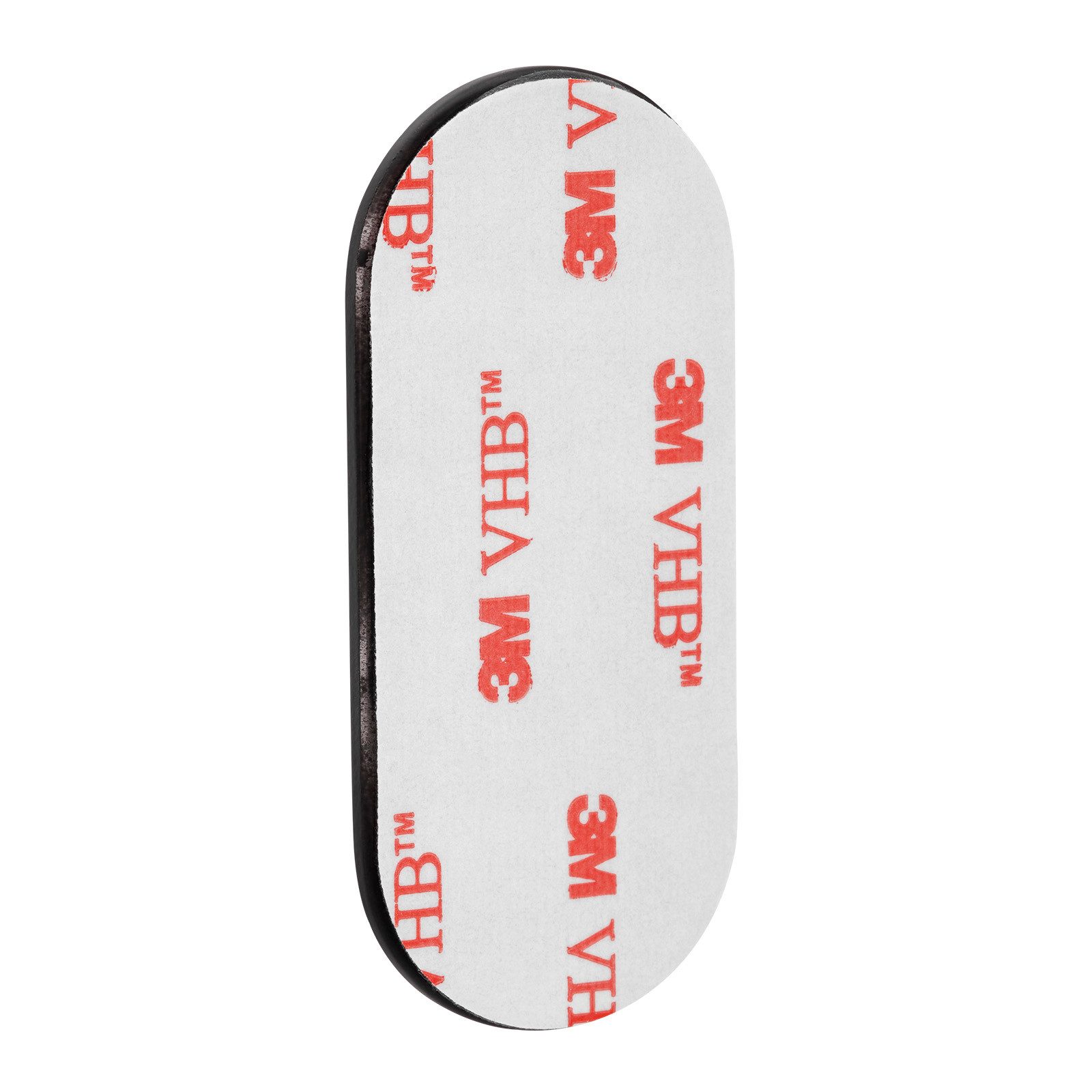 SO-TECH® Türbeschlag selbstklebende Edelstahl Tür-Rosetten mit 3M-VHB-Klebepad (1 St), Blindrosette oval 65x28x2mm schwarz