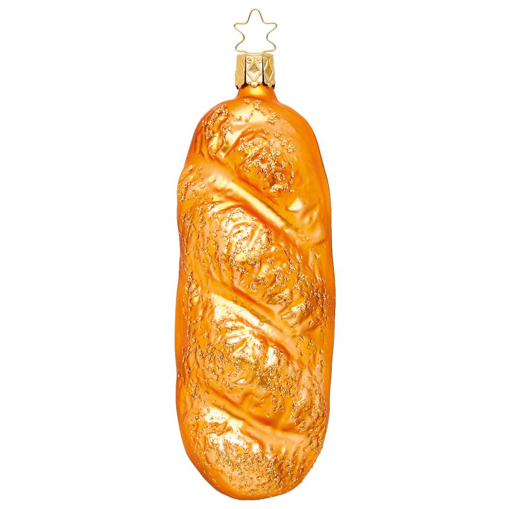 INGE-GLAS® Christbaumschmuck Baguette 12,5cm (1-tlg), mundgeblasen, handbemalt