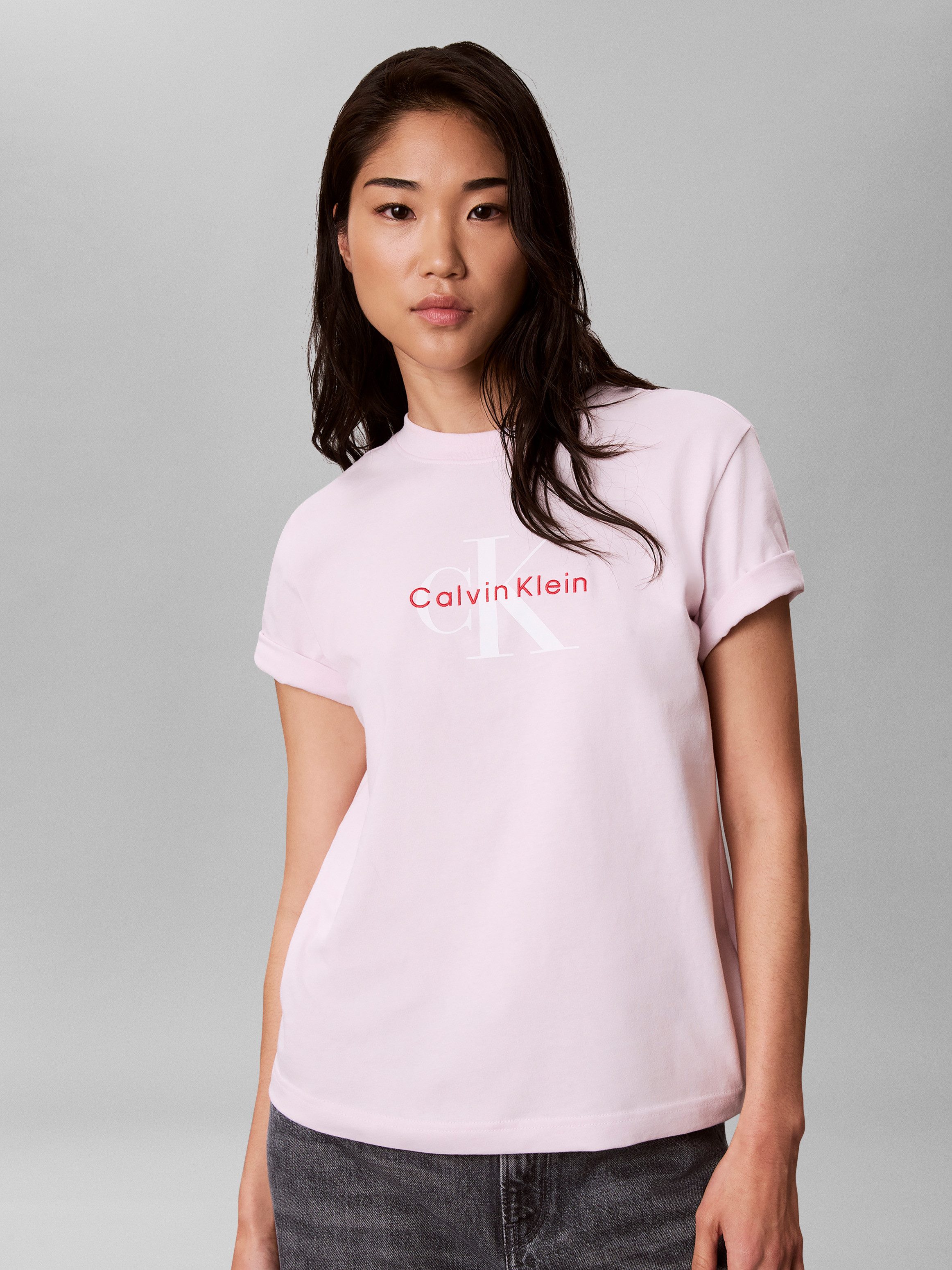 Calvin Klein Jeans T-Shirt HERO SS CLASSIC MONOLOGO CNECK T, Logoschriftzug