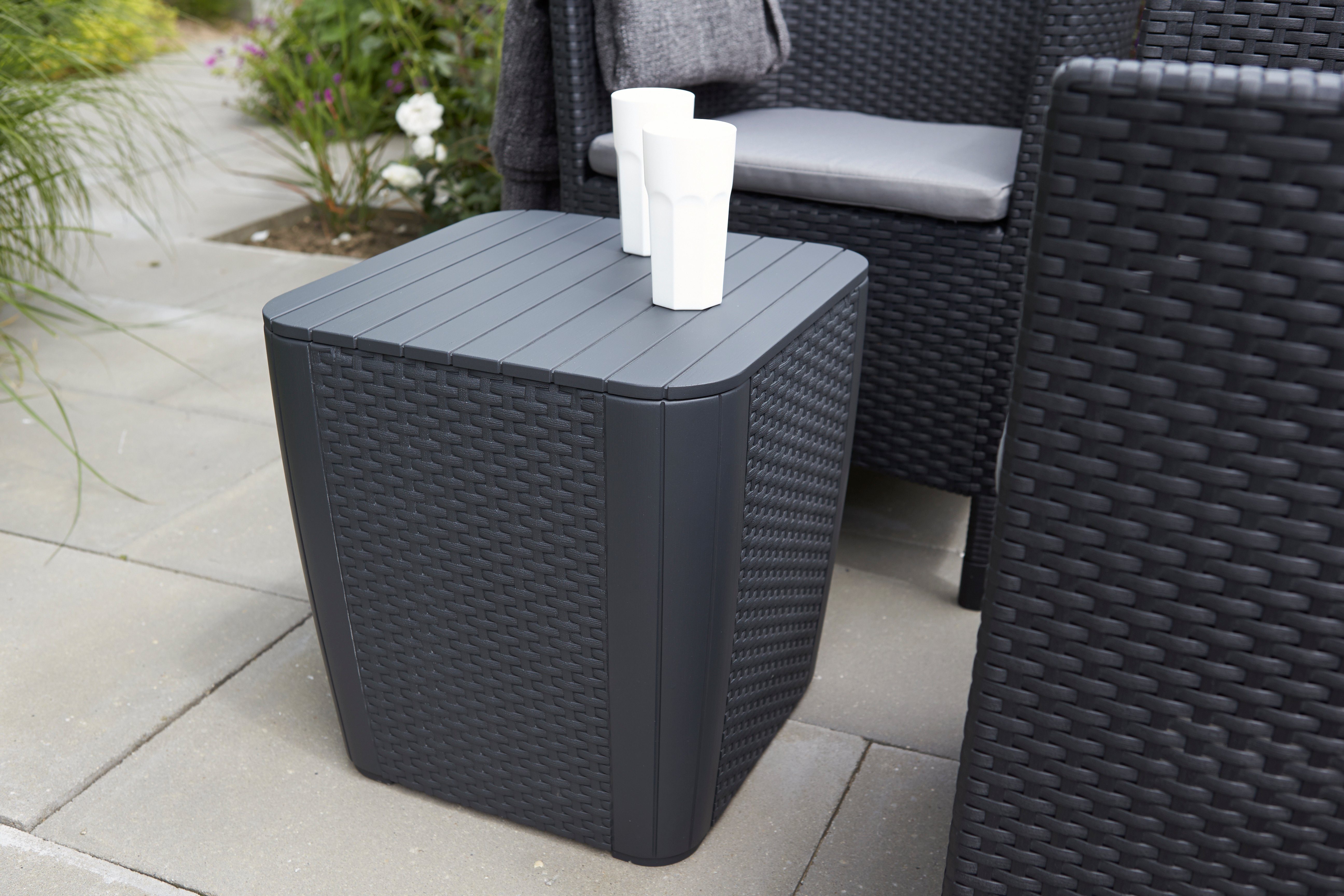 Allibert Hocker Allibert Luzon Beistelltisch/Hocker flaches günstig online kaufen