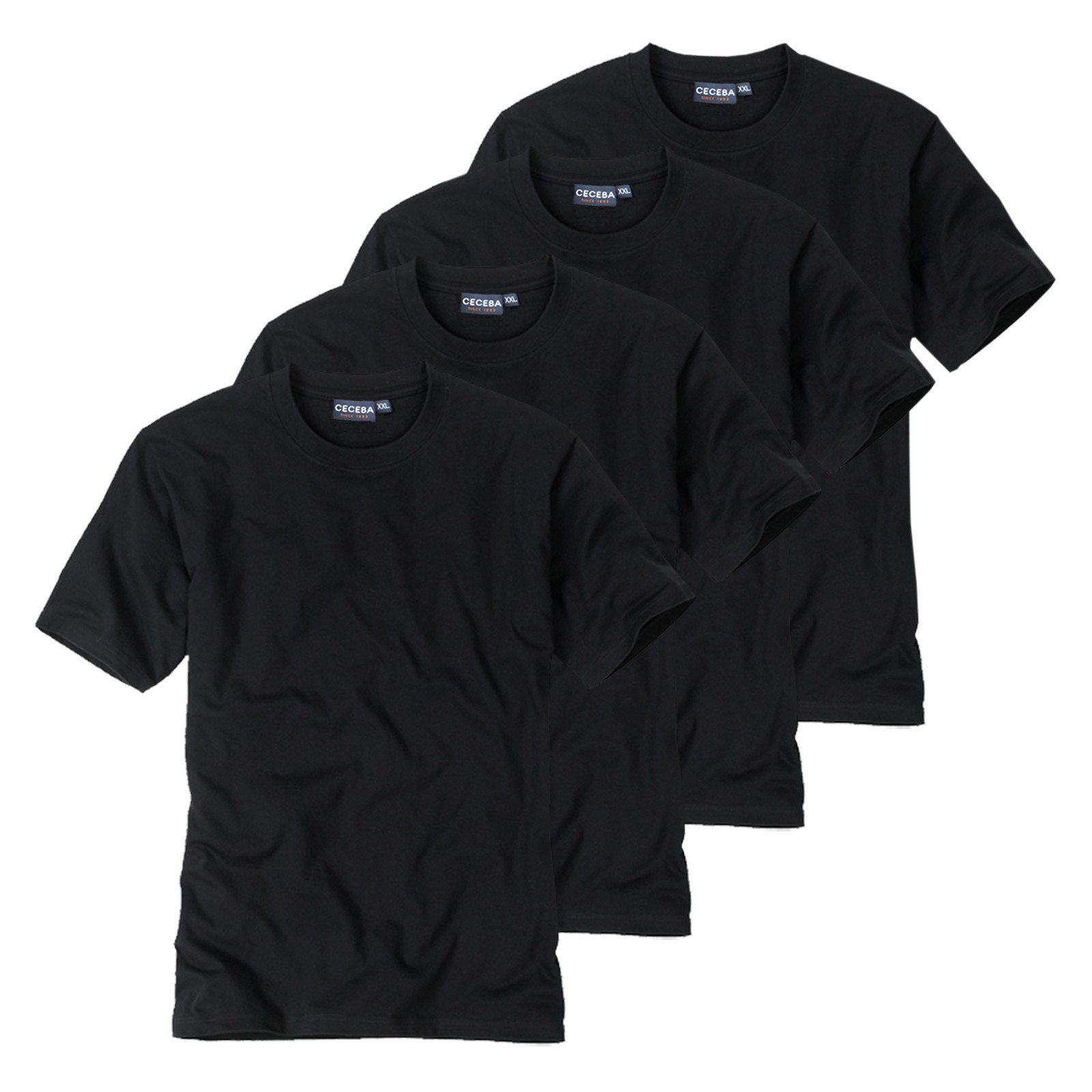CECEBA Unterziehshirt T-Shirt (4-St) ohne Seitennaht günstig online kaufen