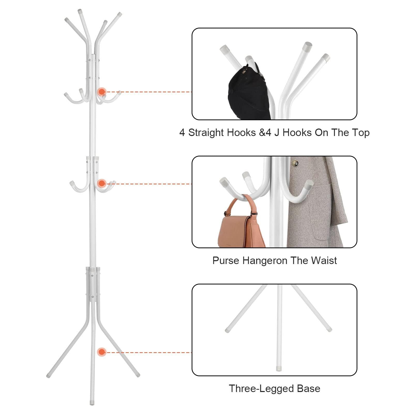 Youyijia Kleiderständer Garderobenständer mit 12 Haken – 175 cm Free-Standi günstig online kaufen