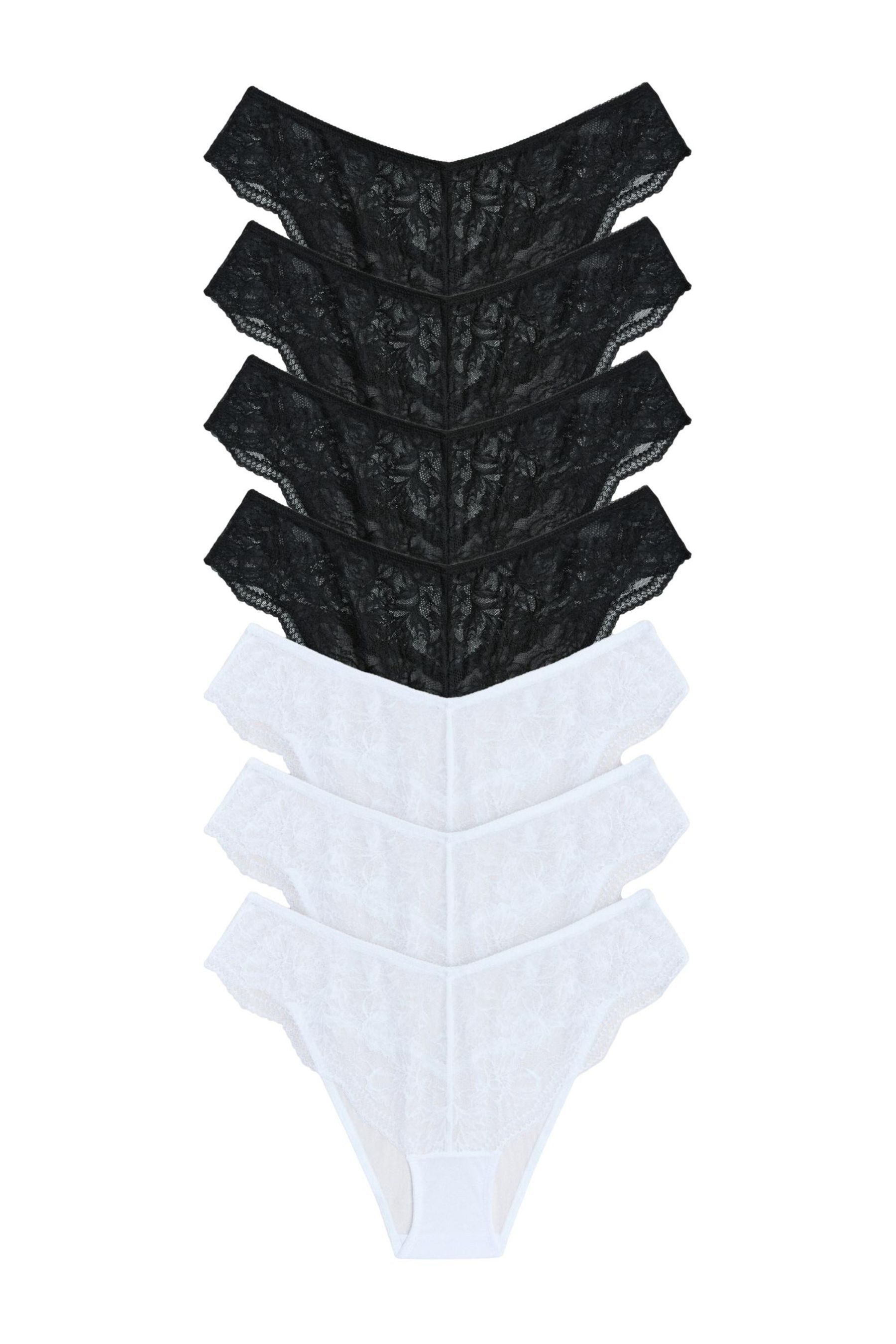 The Set Brasilslip The Set Brasilianische Spitzenslips, 7er-Pack (7-St)