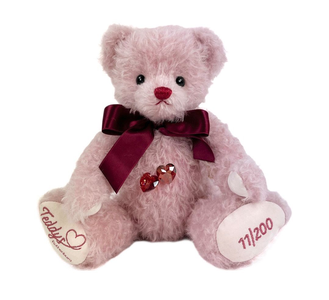 Teddy Hermann® Dekofigur Teddy Hermann Teddybär Exklusiv für Teddys Rothenburg rosa 30 cm