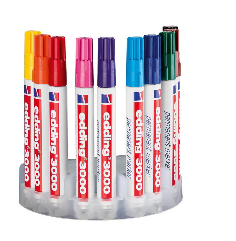 Thumbnail - edding Permanentmarker Edding Permanentmarker 3000 10er-Systemboxsortiert
