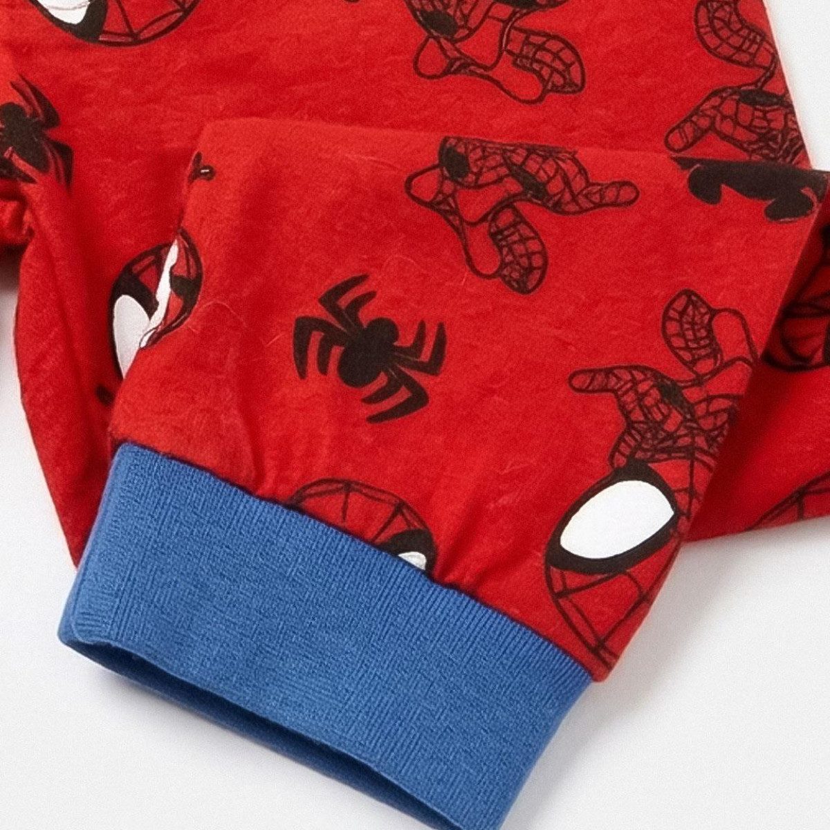 MARVEL Pyjama Spidey Schlafanzug Kinder lang für Nacht Freizeit und Zuhause – Bild 4 von 4
