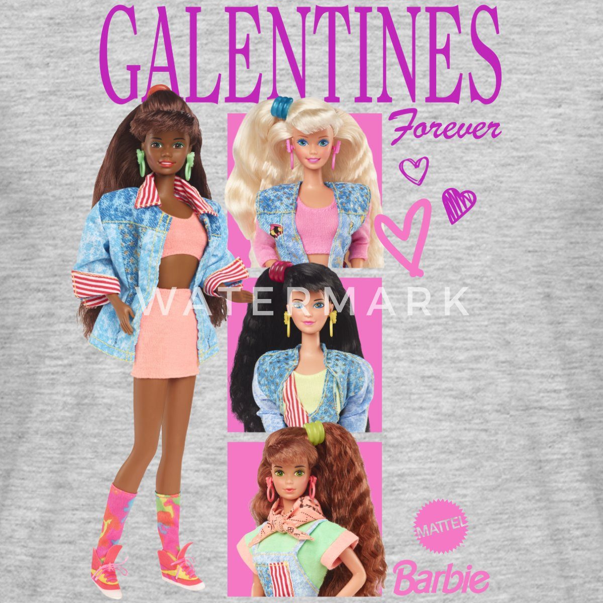 Spreadshirt T-Shirt Barbie Galentines Forever Design Männer T-Shirt (1-tlg)