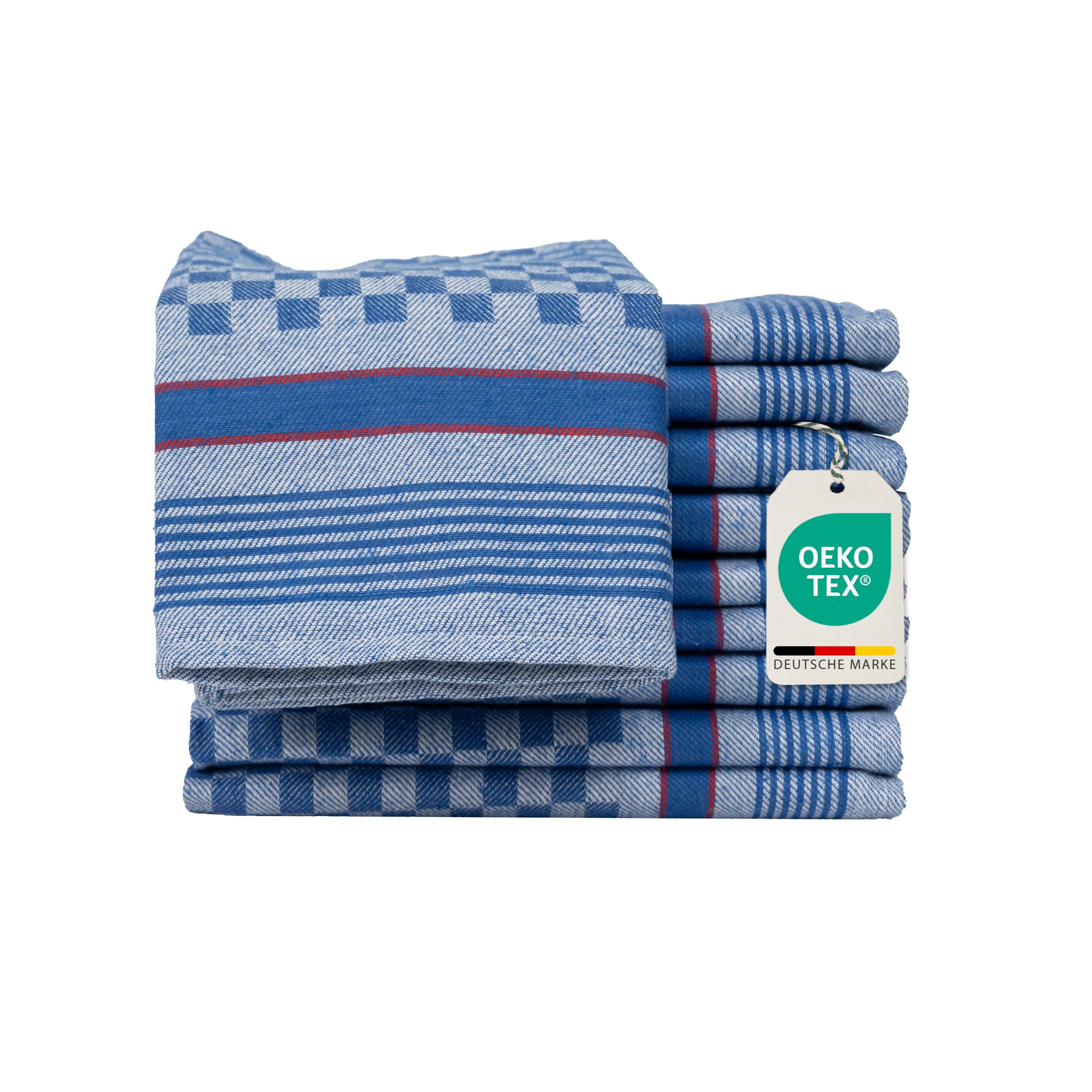 Devior Spültuch Geschirrtücher 100% Baumwolle 50x70 cm Grubentücher zum Abtrocknen, (Spar-Set, 10-tlg., Vielfältig einsetzbar), Küchentücher zum Putzen, Fusselfrei, Saugstark