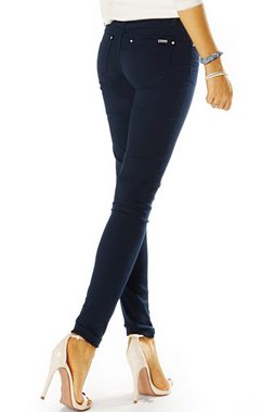 be styled Skinny-fit-Jeans Low Waist Hose enge Hüftjeans Skinny Hosen - Damen - j19e-1 (40-tlg) mit Stretch-Anteil, 5-Pocket-Style