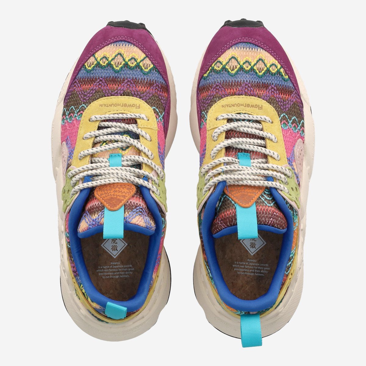 Flower Mountain Flower Mountain 1H21 - 001-2017822-18 KOTETSU, Sneaker, Bunt, Damen Sneaker