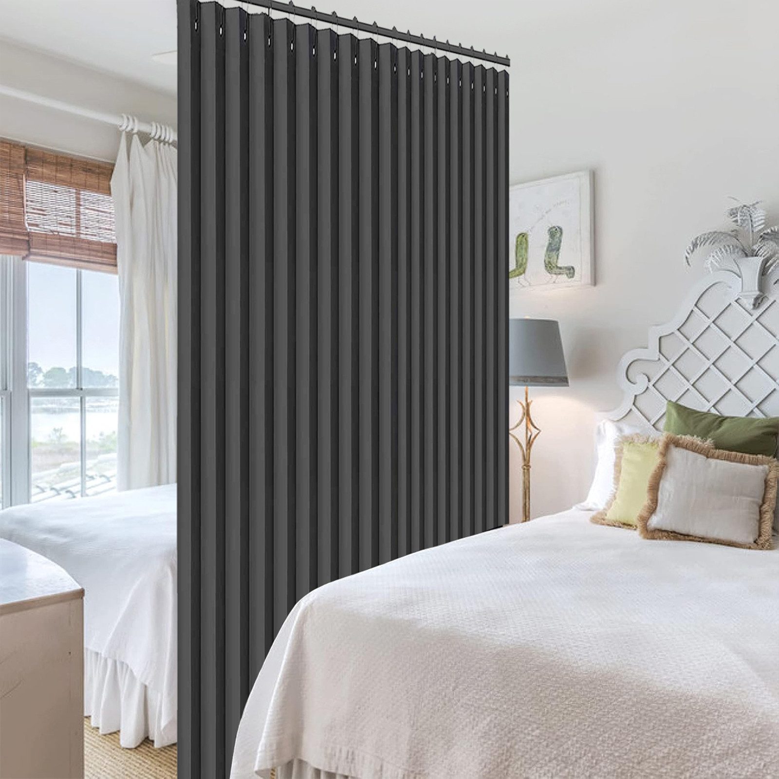 BTTO V&G Gardine Raumtrenner Hängend Raumteiler Gardinen Vorhang mit Haken, günstig online kaufen