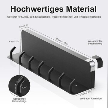 Coonoor Schlüsselbrett Schlüsselhalter mit Ablage Metall Schlüsselbrett,Aufbewahrungsregal