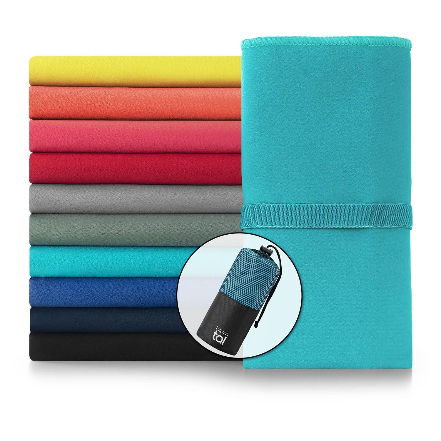 Blumtal Sporthandtuch Mikrofaser Handtuch - kompakte Mikrofaser Handtücher, Mikrofaser (1-St), ultra leicht und schnelltrocknend, Reisehandtuch, Strandhandtuch