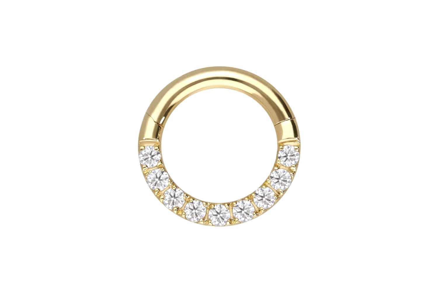 PIERCINGLINE Nasenpiercing 18 Karat Gold Segmentring günstig online kaufen