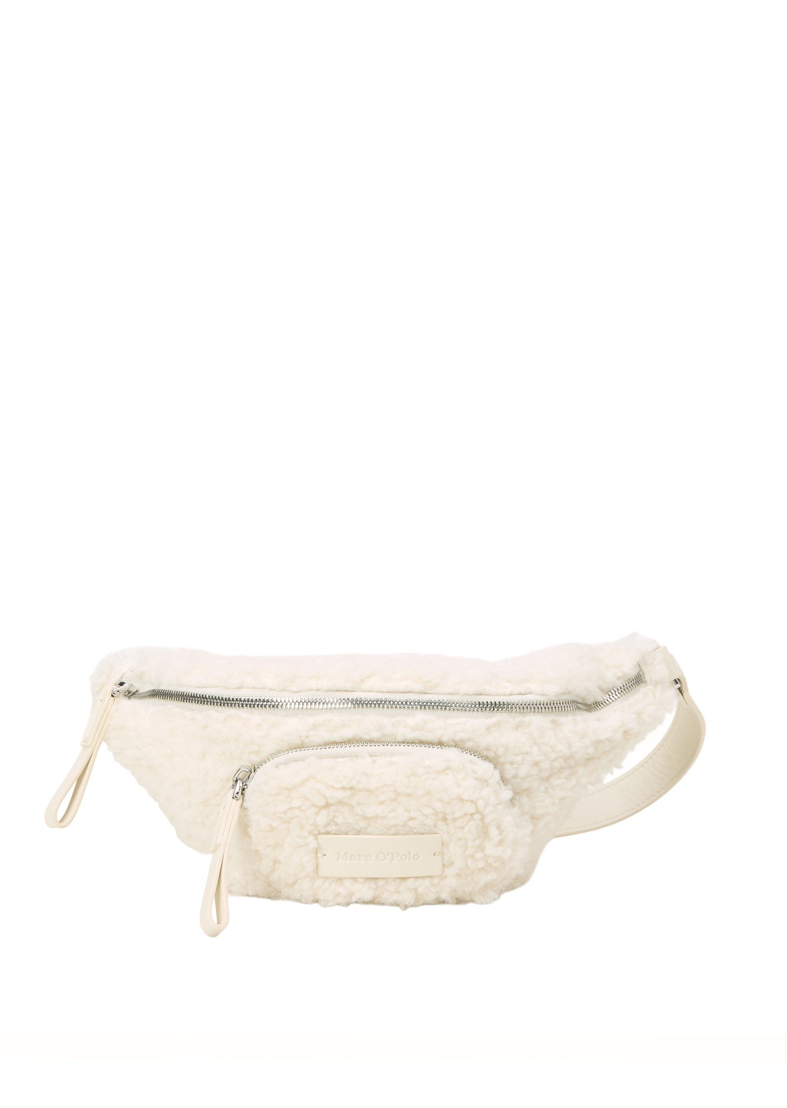 Marc O'Polo Gürteltasche aus flauschigem Teddyfell