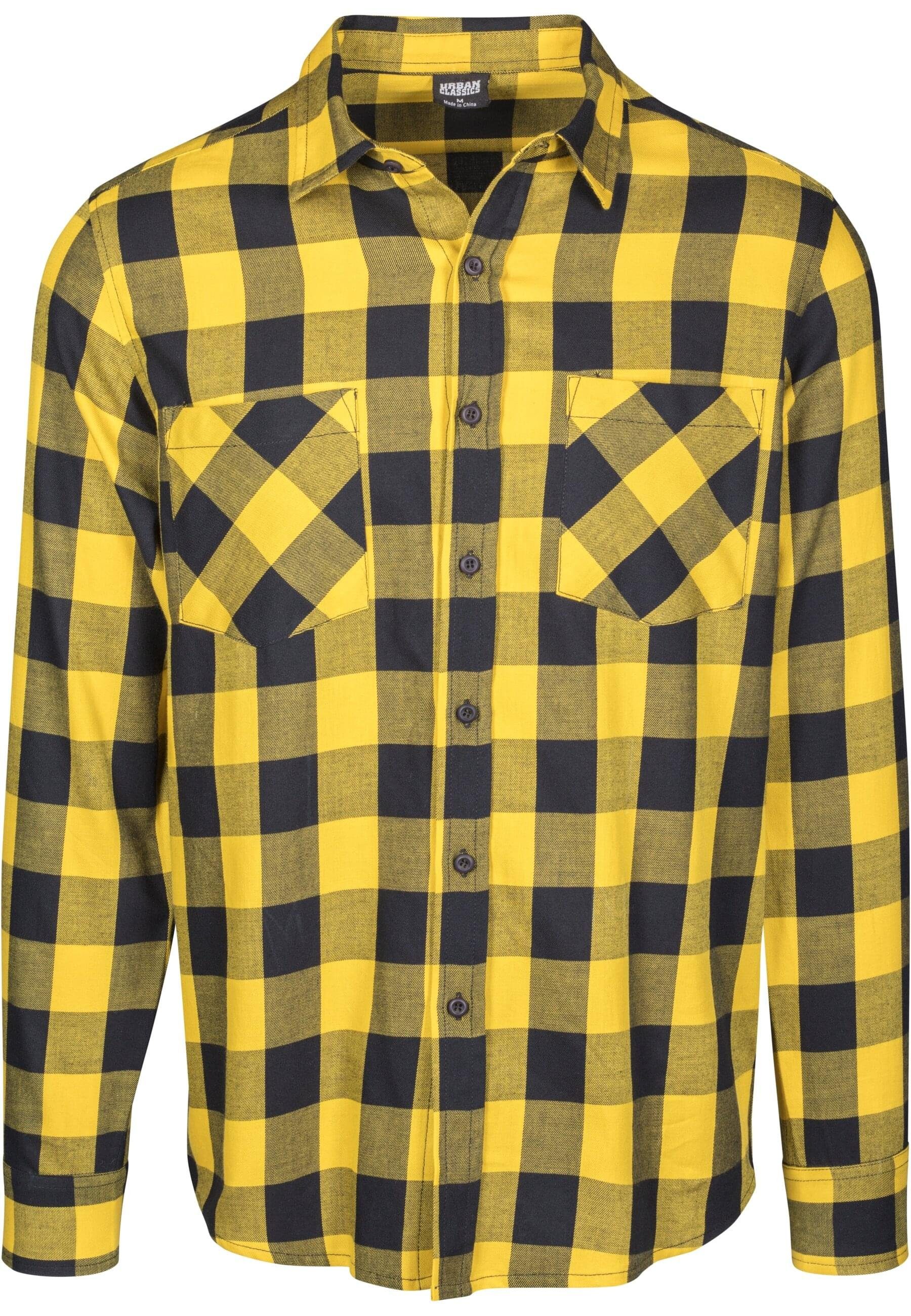 URBAN CLASSICS T-Shirt Urban Classics Herren Checked Flanell Shirt (1-tlg)