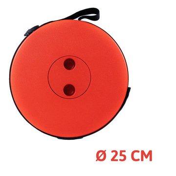 Dönges Hocker Teleskophocker, Traglast 180 kg, rot/schwarz