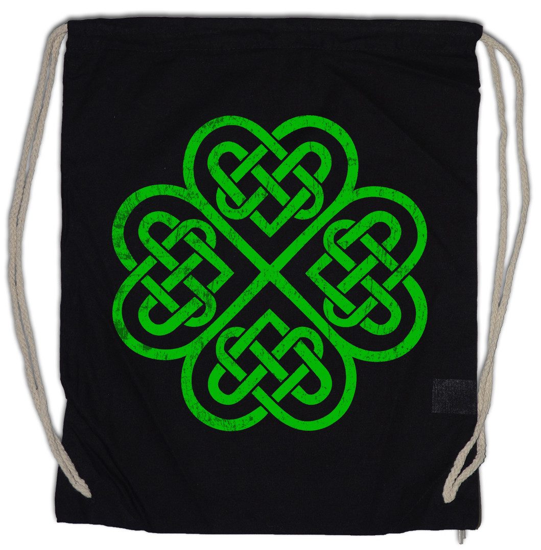 Turnbeutel Shamrock Irish Knot IV Turnbeutel Cloverleaf Irland Ireland Kleeblatt