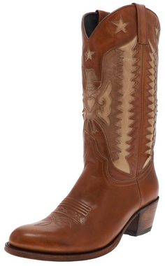 Sendra Boots DEBORA 14144 Braun Cowboystiefel Damen Lederstiefel