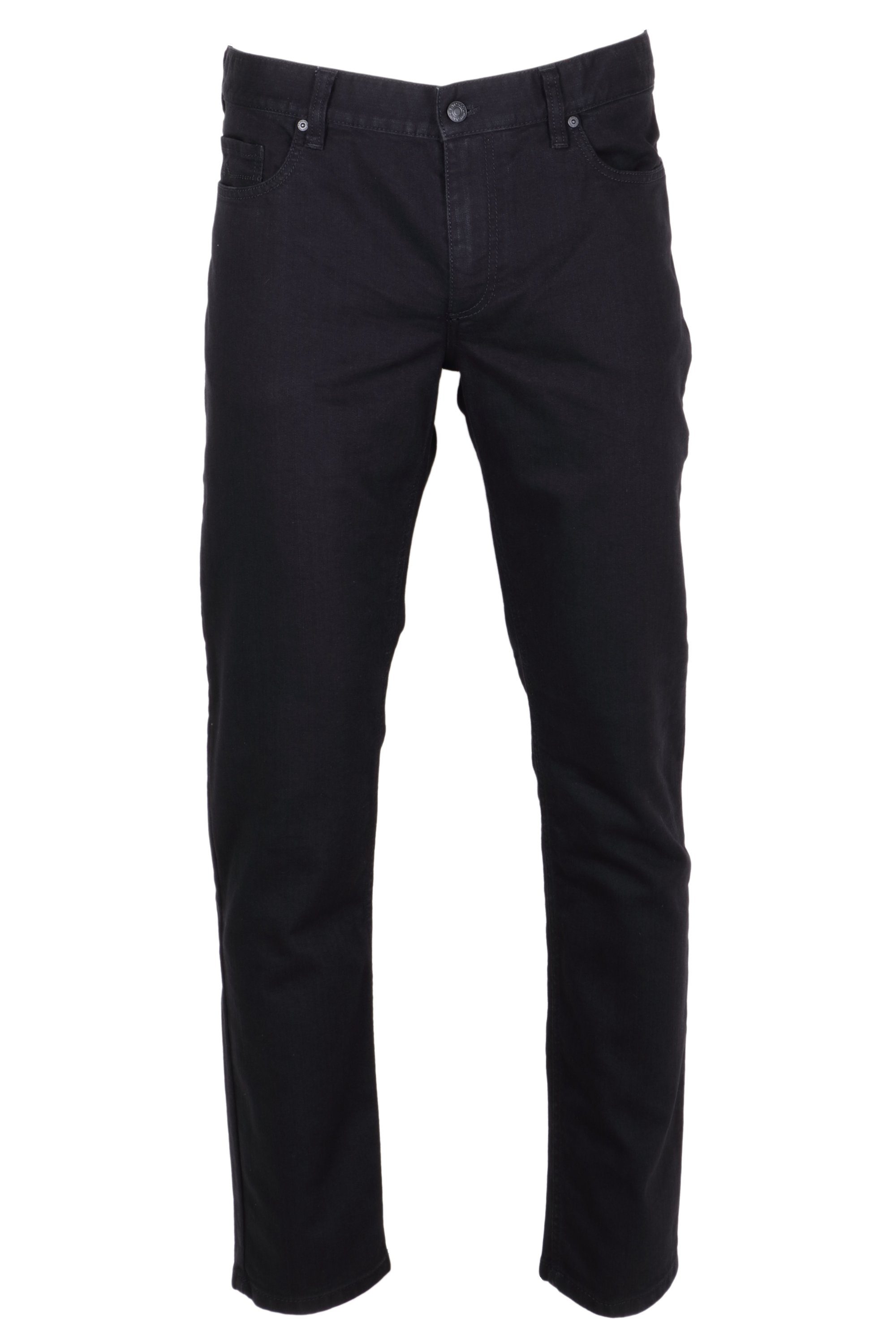 Alberto 5-Pocket-Jeans Alberto Herren Jeans Pipe regular fit - schwarz (1-tlg)