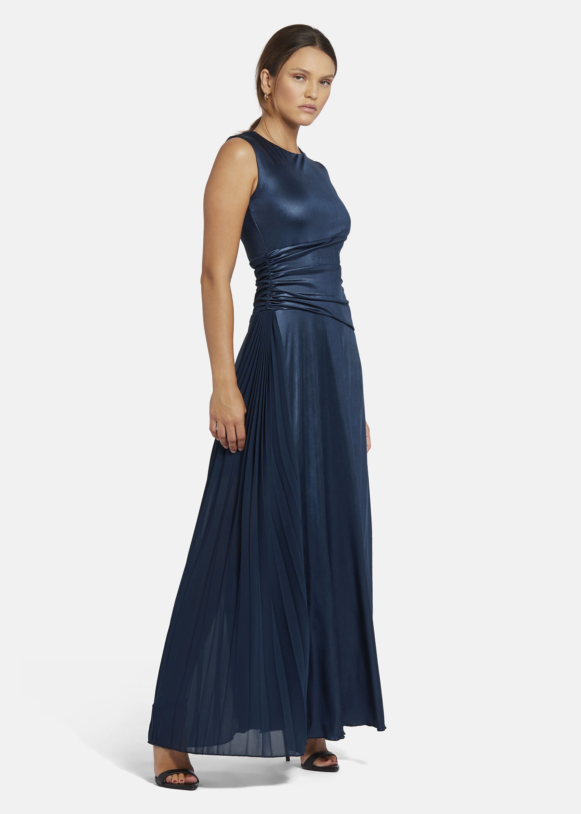 Nicowa Abendkleid POLIWIA (1-tlg) aus Metallic-Jersey günstig online kaufen