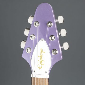 Epiphone E-Gitarre, E-Gitarren, Andere Modelle, Kirk Hammett 1979 Flying V Purple Metallic - E-Gitarre