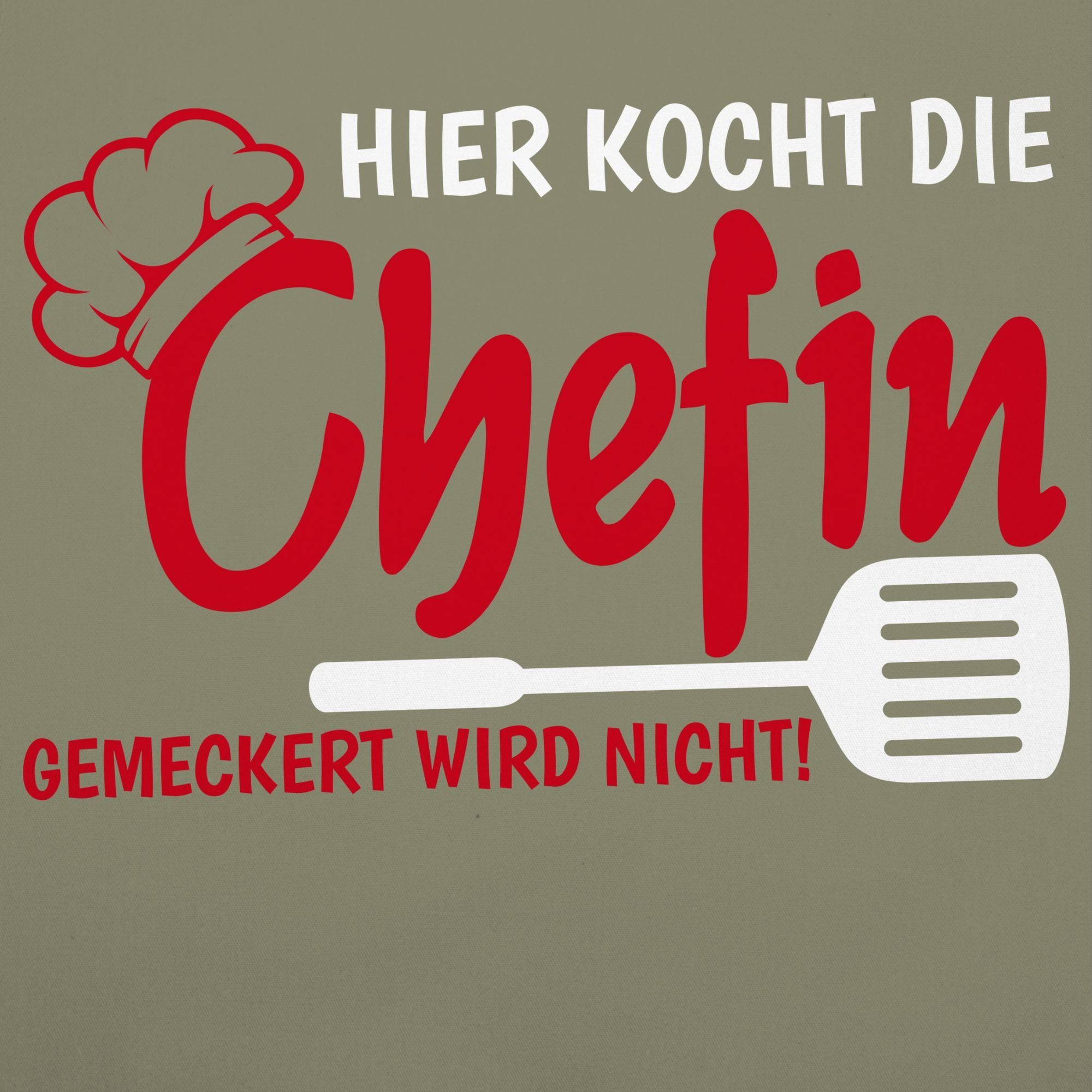 Shirtracer Kochschürze Hier kocht die Chefin günstig online kaufen