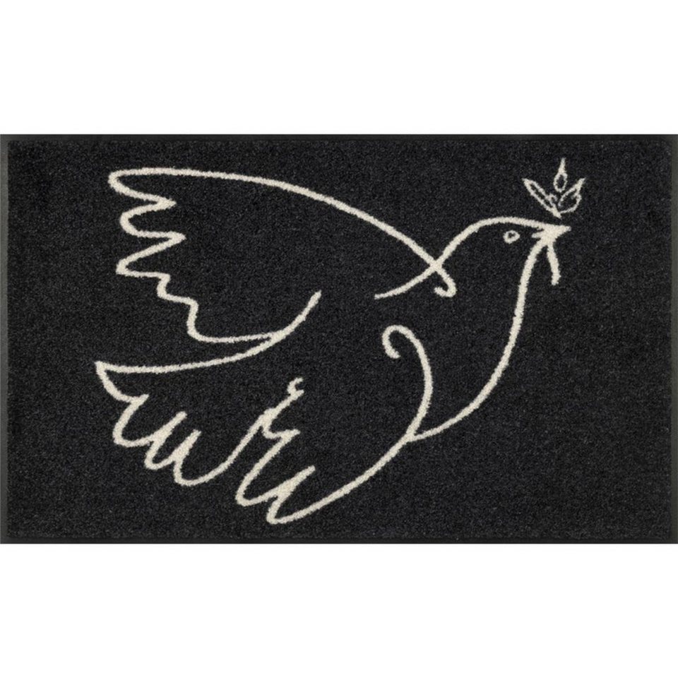 Fußmatte wash+dry Schmutzfangmatte Peace Dove - 50 x 75 cm, wash+dry by  Kleen-Tex, Höhe: 7 mm