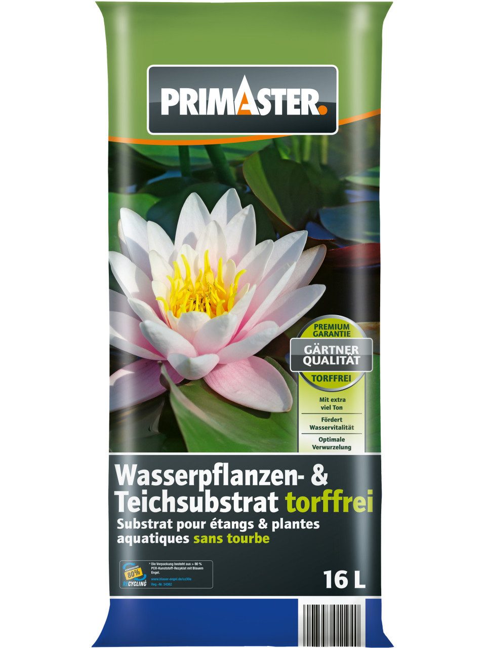 Primaster Spezialerde Primaster Wasserpflanzen-und Teicherde torffrei 16, T günstig online kaufen