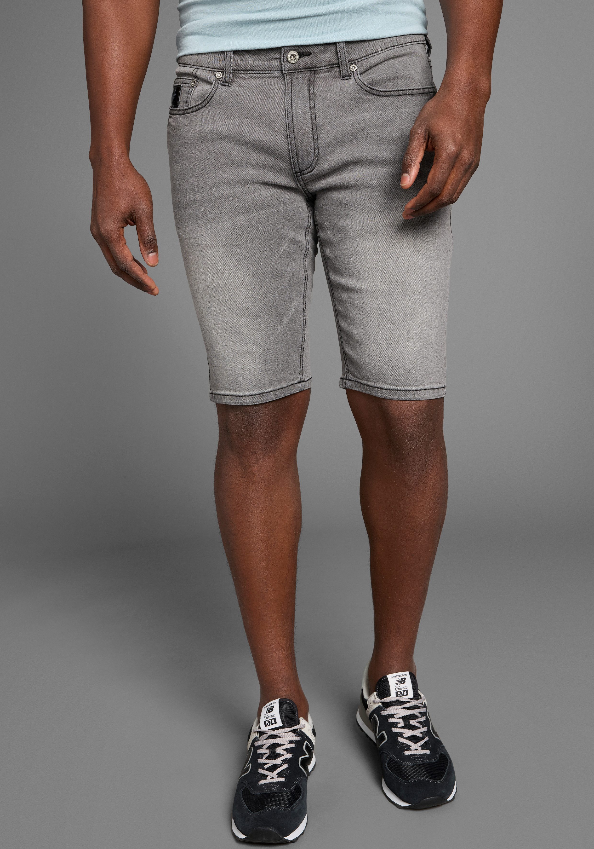 Bruno Banani Jeansshorts Hutch-Shorts gerade geschnittene kurze Beine, nied günstig online kaufen