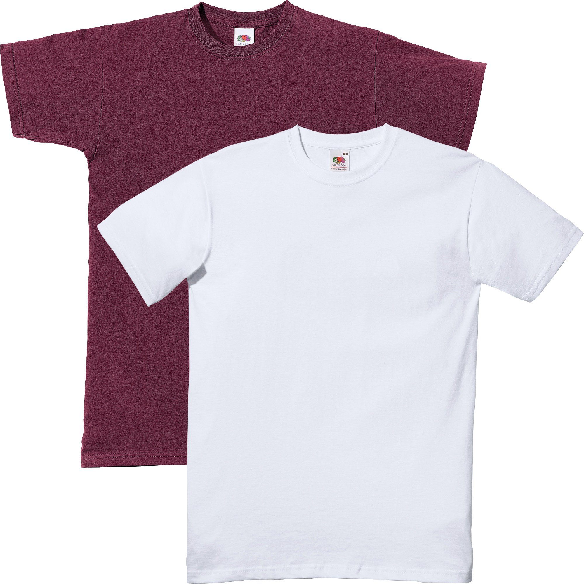 Fruit of the Loom Sweatshirt Unisex-T-Shirt, 2er-Pack Uni günstig online kaufen