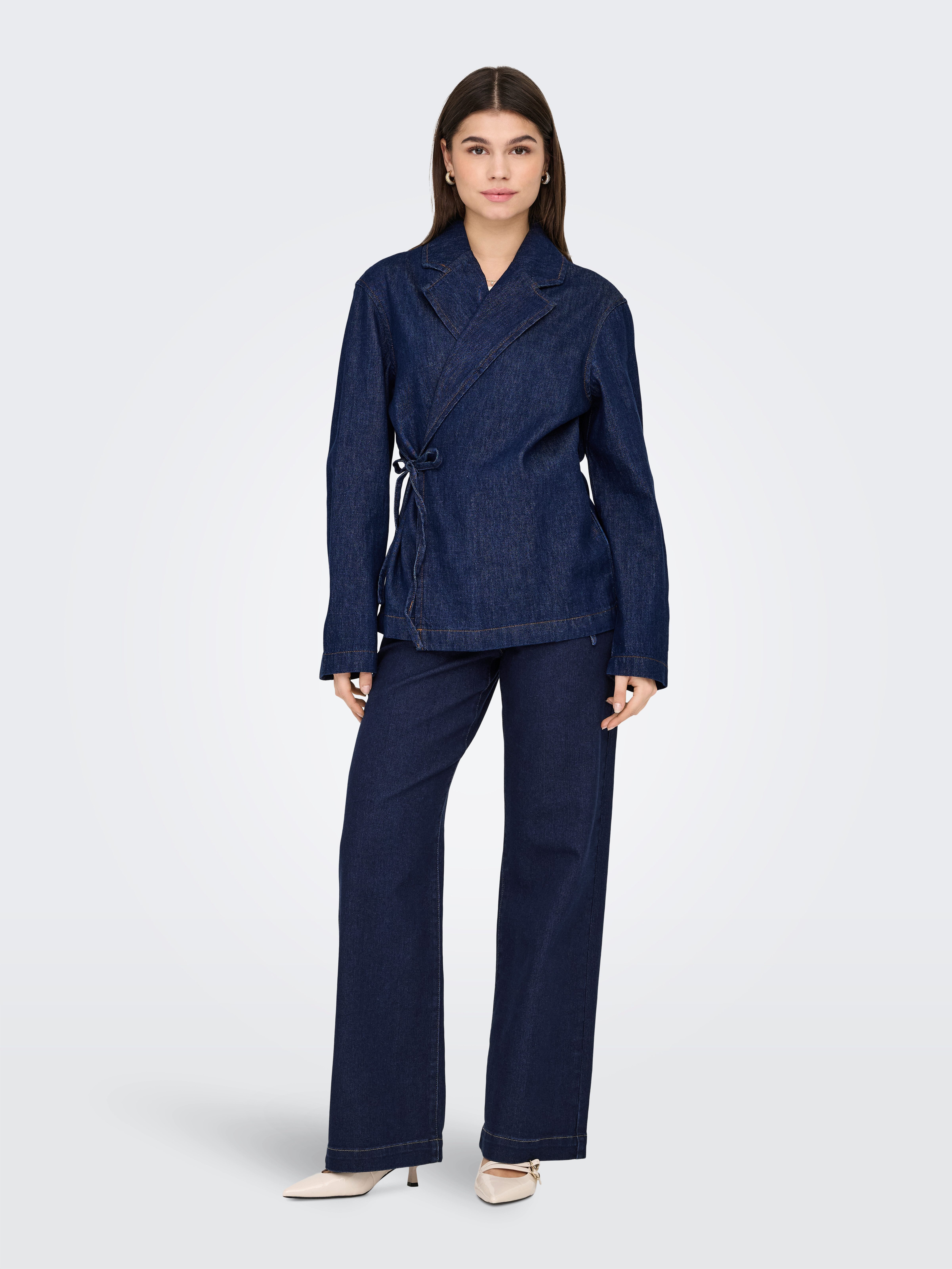 ONLY High-waist-Jeans ONLMADELINE BUTTON HW WIDE DNM GUA