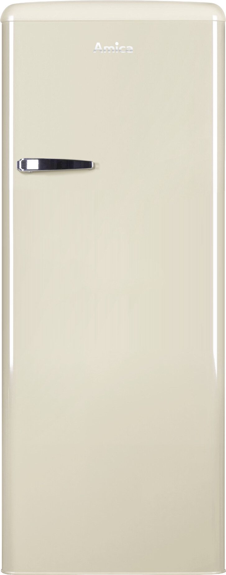 Amica Vollraumkühlschrank Retro VKSR 354 155 B, 144 cm hoch, 55 cm breit, Viel Raum für Frische – leise, hell und flexibel sortiert
