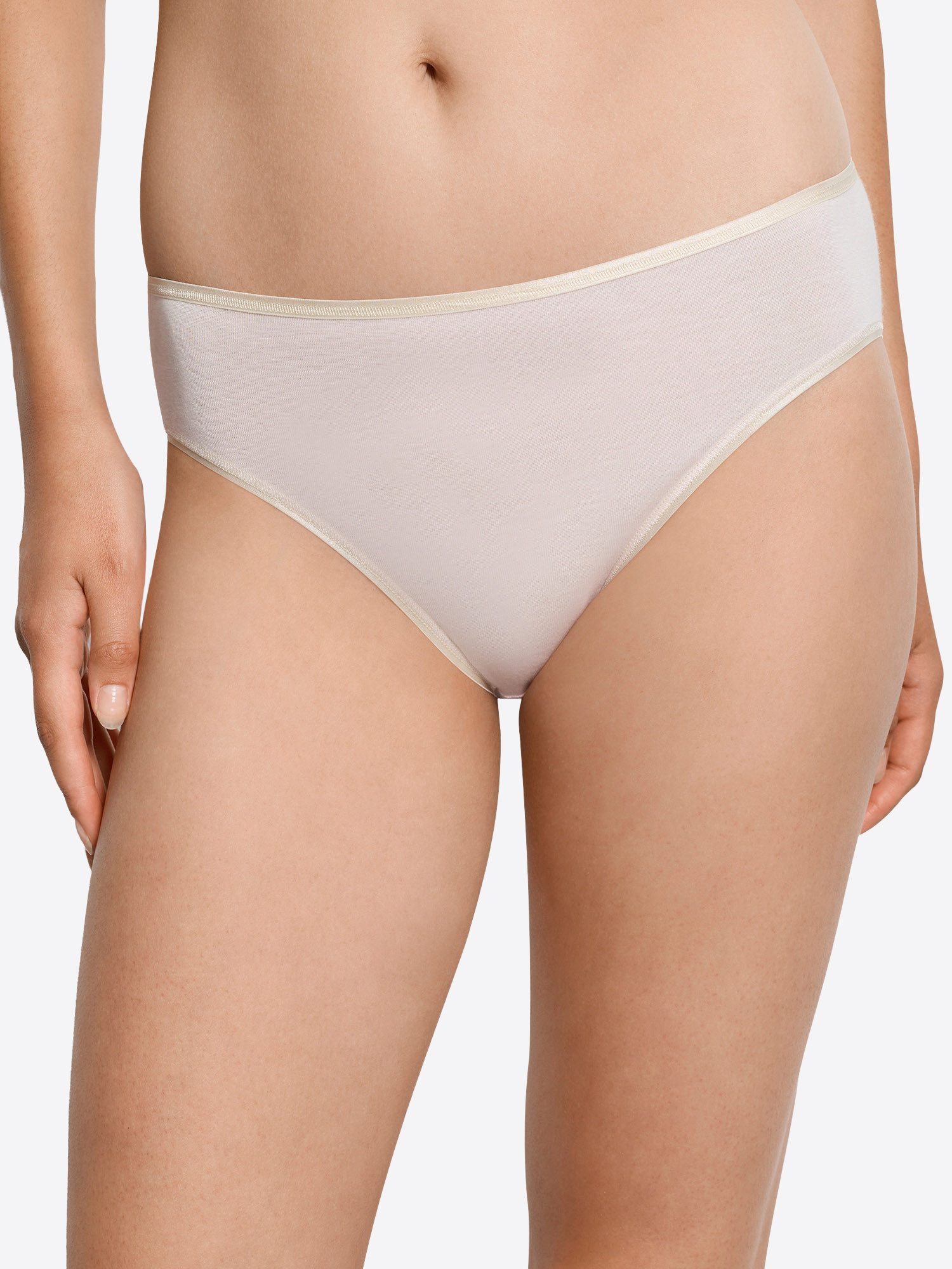 Hanro Midislip Cotton Seamless Midi Slip, Midibrief, Halbhoher Slip