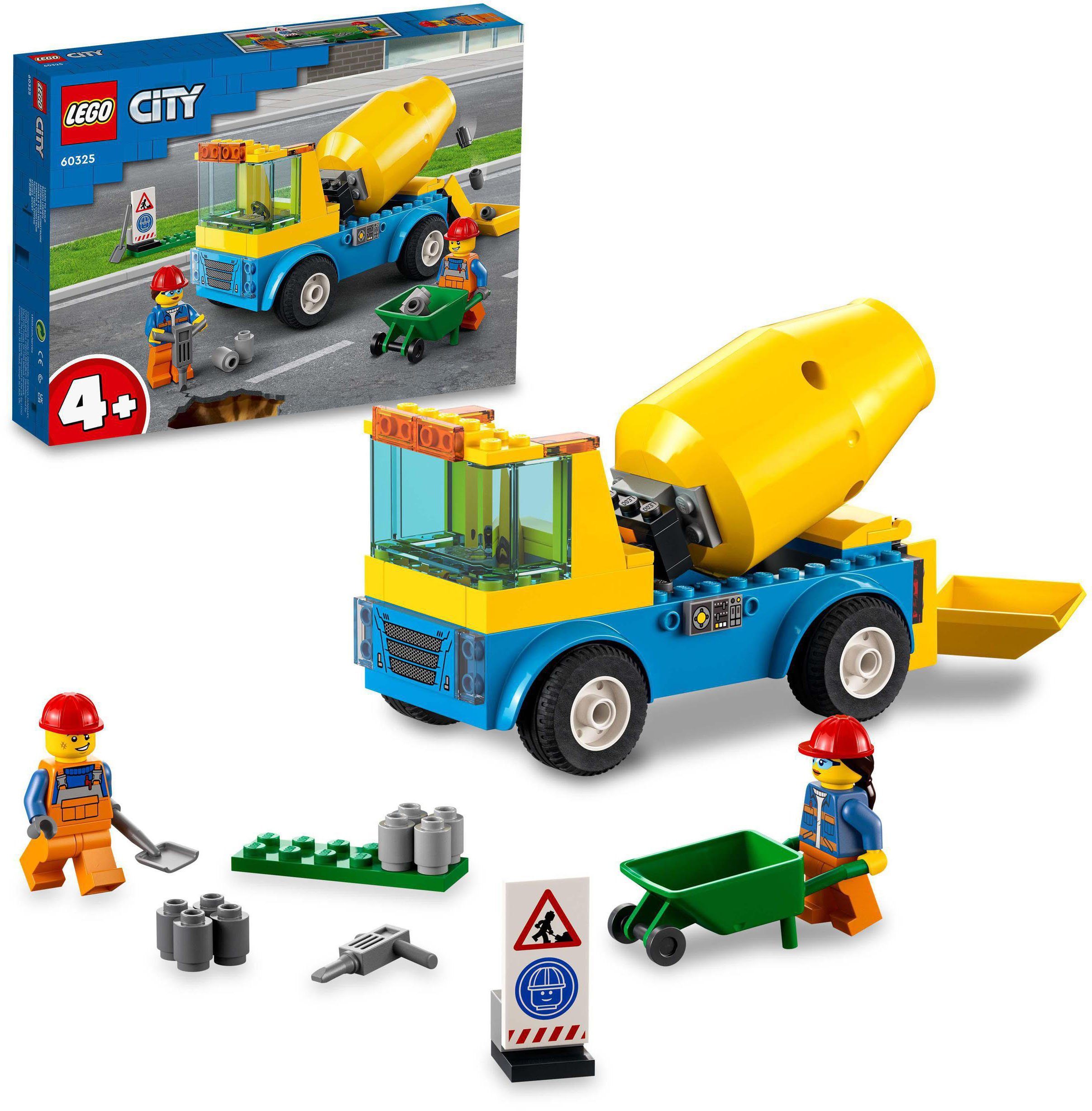 LEGO® Konstruktionsspielsteine Betonmischer (60325), LEGO® City, (85 St)