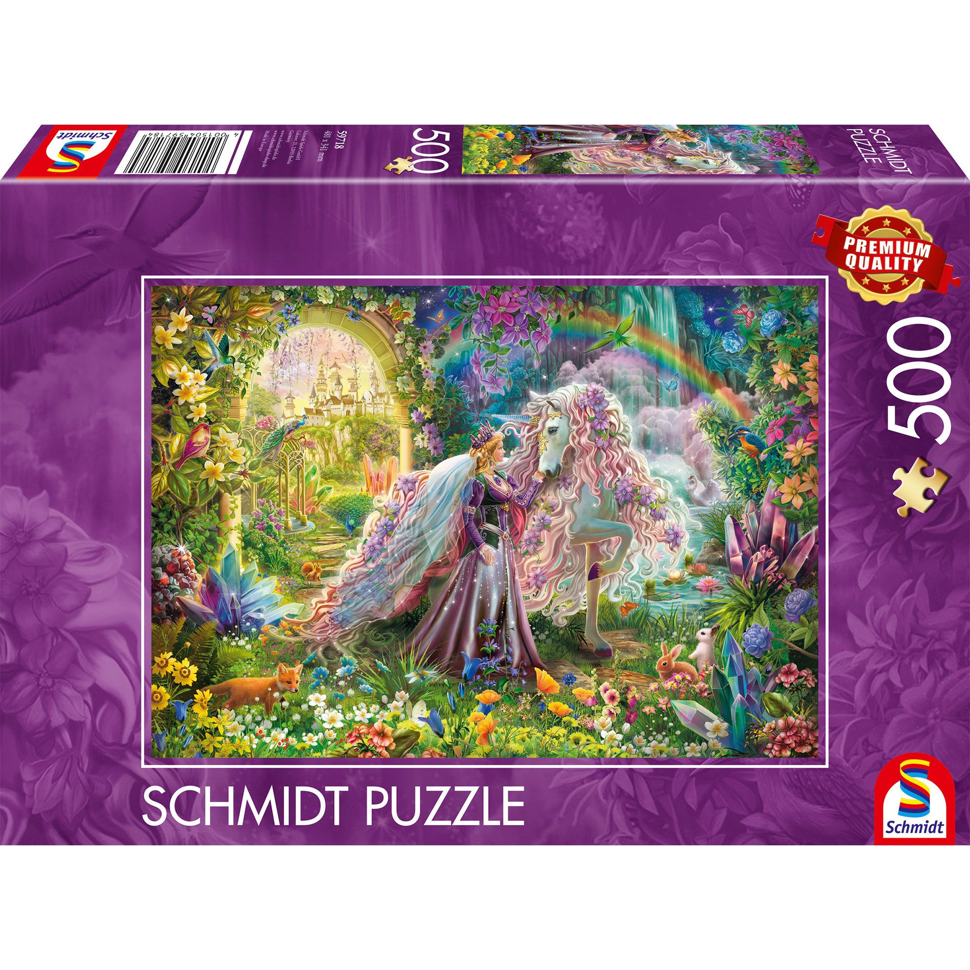 Schmidt Spiele Puzzle Schmidt Spiele Traumreise mit Einhorn, Puzzle, 500 Puzzleteile