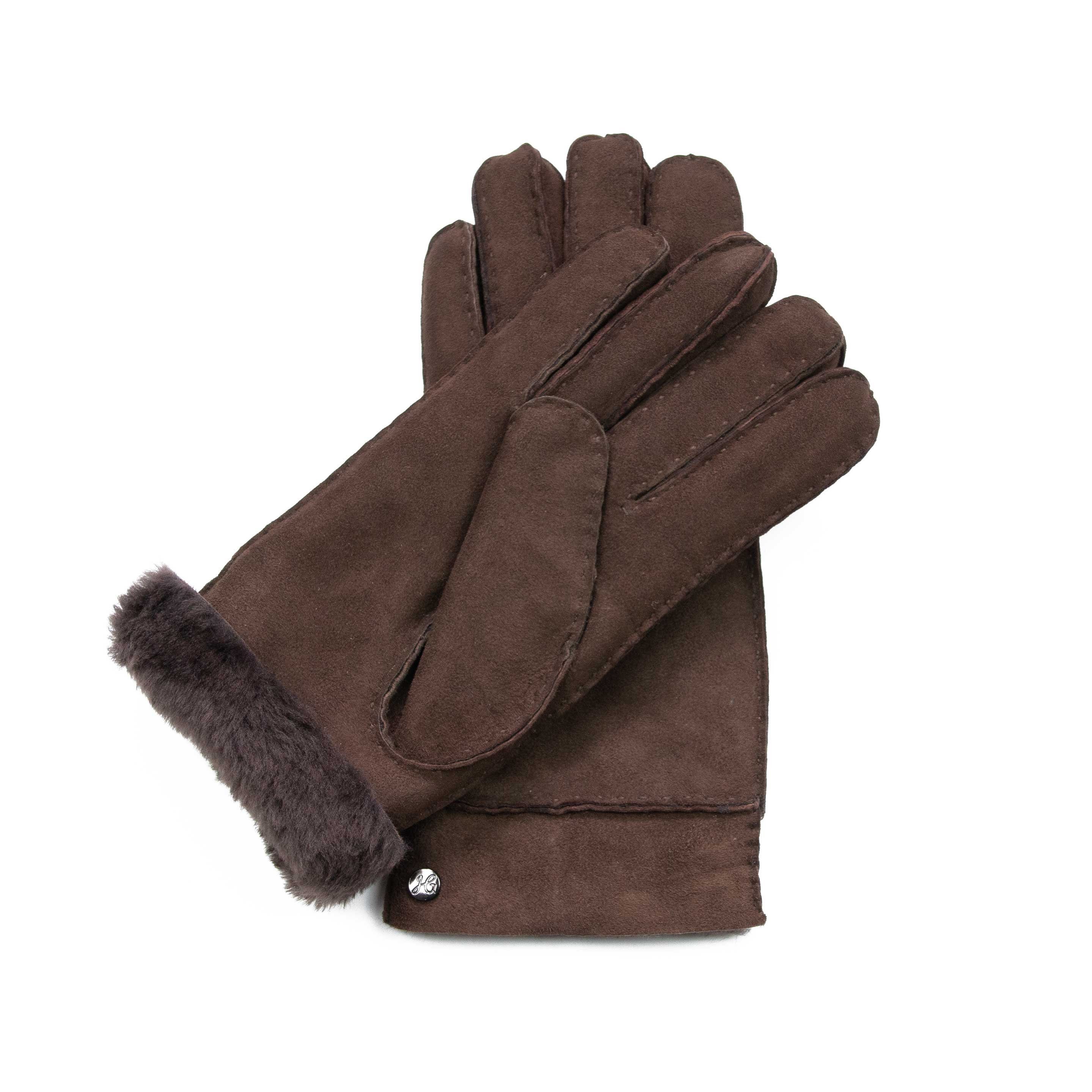 Lammfell-Handschuhe EVA Dunkelbraun Gewand Lederhandschuhe - Merino-Lammfell by aus Hand Weikert spanischem