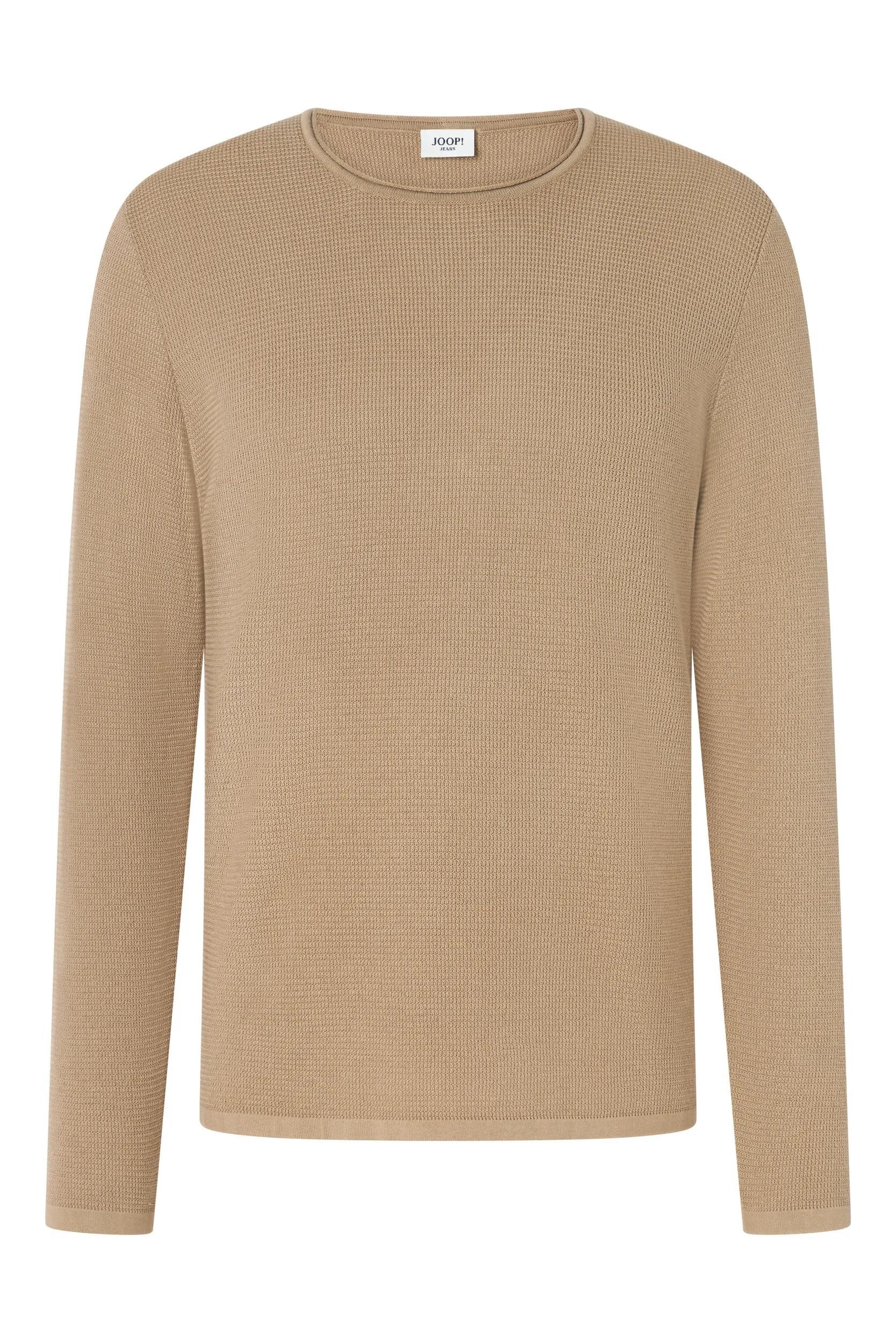 Joop Jeans Rundhalspullover Svenor mit feinem Strukturmuster