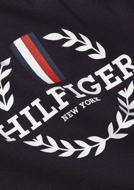 Tommy Hilfiger Big & Tall T-Shirt BT-GLOBAL STRIPE WREATH TEE-B Große Größen, kontrastfarbener Print
