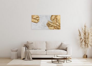 KUNSTLOFT Gemälde Precious Connection 100x50 cm, Leinwandbild 100% HANDGEMALT Wandbild Wohnzimmer