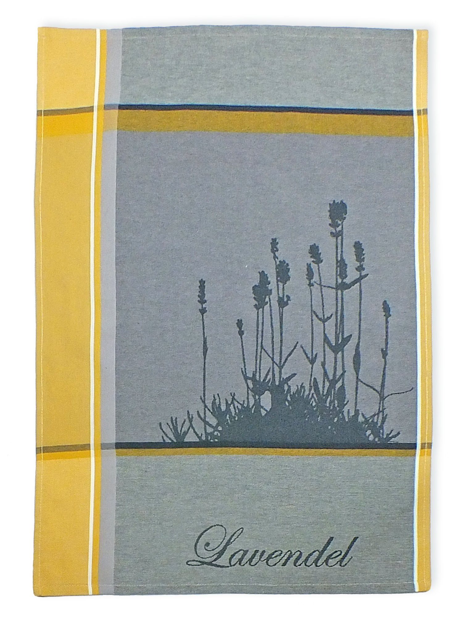 Lasa Home Geschirrtuch Lavendel, (Set, 4-tlg), 4er Pack Geschirrtücher (4 Stück), ca. 50 x 70 cm, Baumwolle Grau