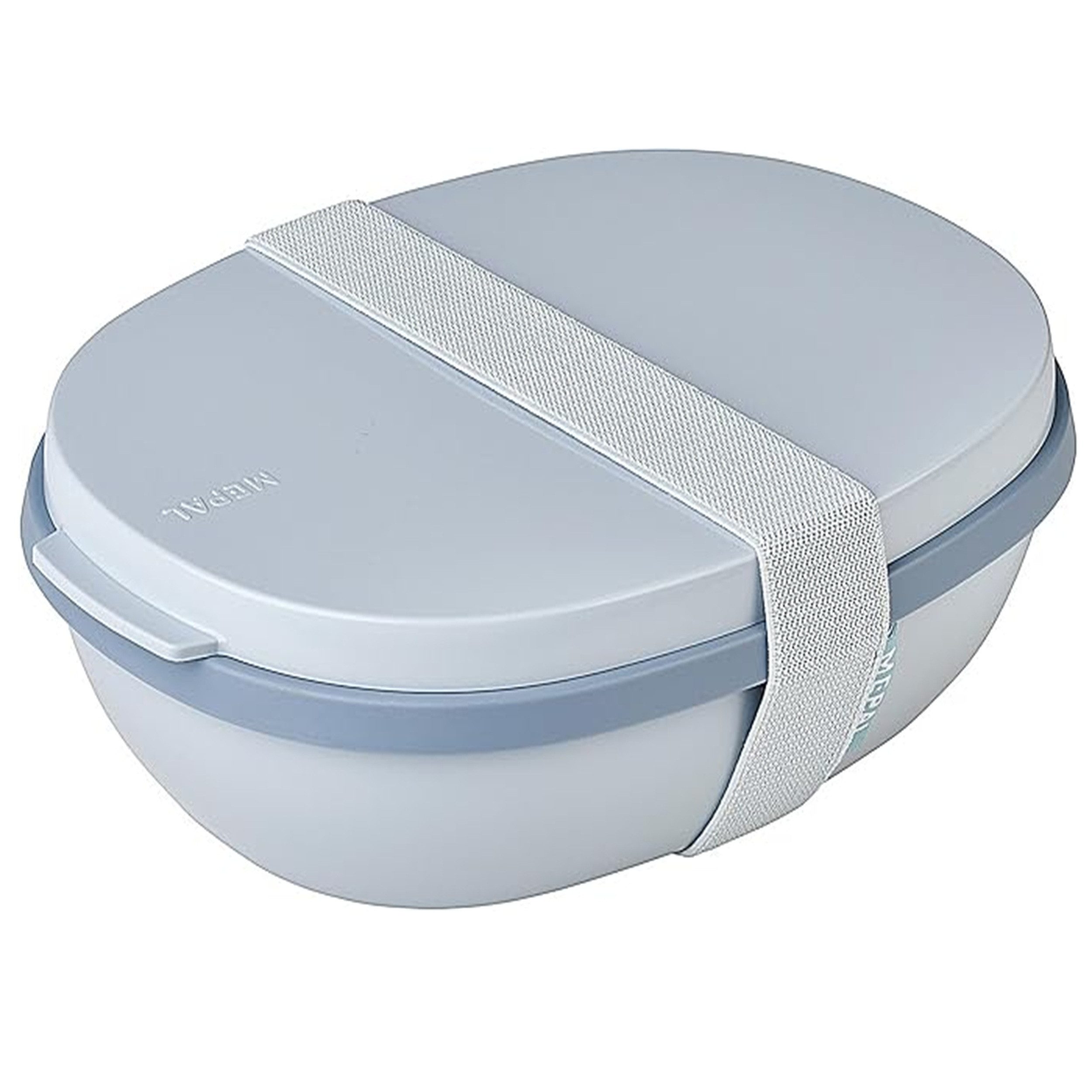 Mepal Lunchbox Lunchbox Ellipse Duo für Erwachsene, 825 ml + 600 ml, Meal Prep Box, Polypropylene, thermoplastic elastomers, tpe, Ideal für Sandwiches & Salate, Nordic blue