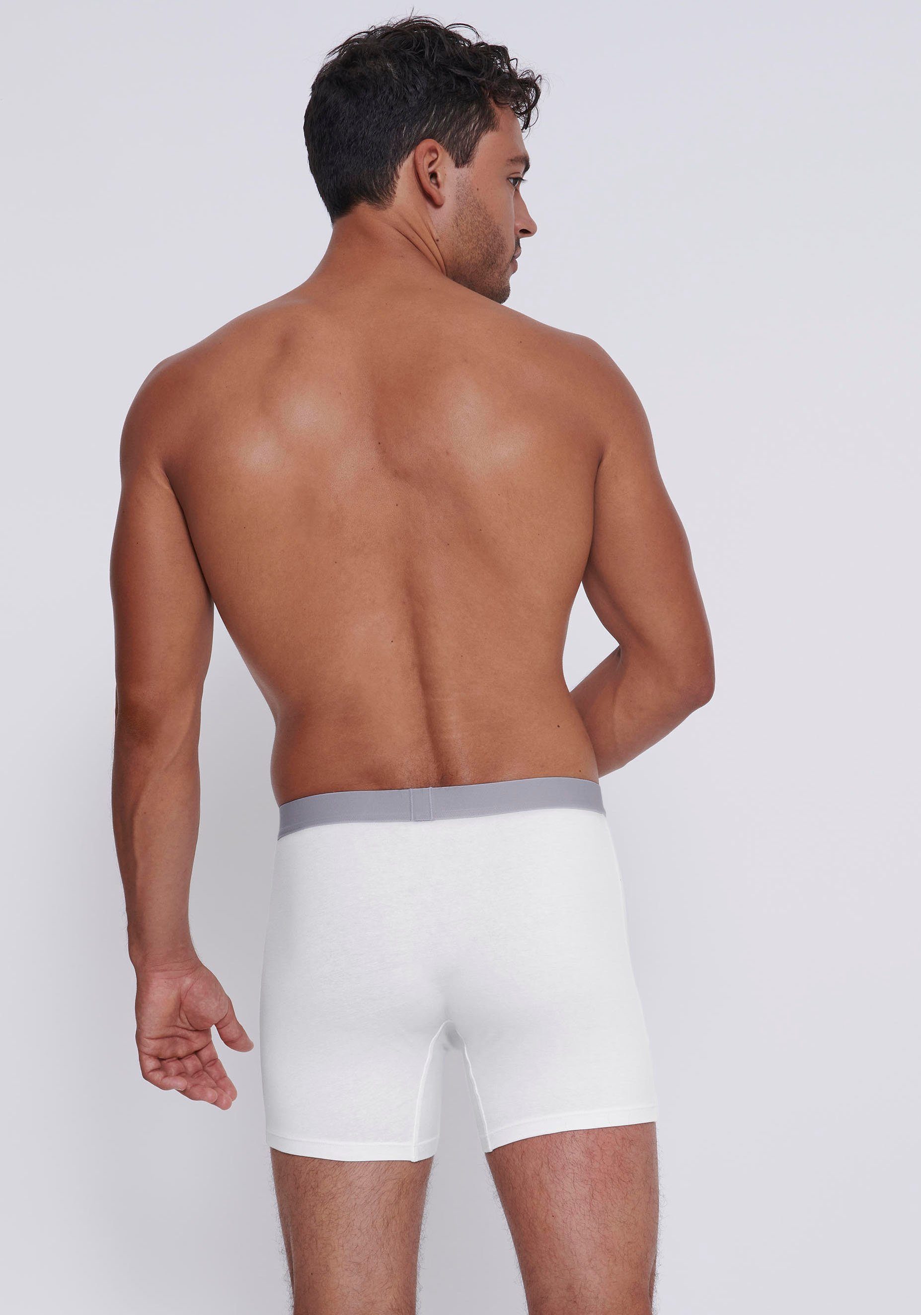 sloggi Boxer Men GO ABC 2.0 (2er Pack) längeres Bein, Baumwollmix, weich, elastischer Bund