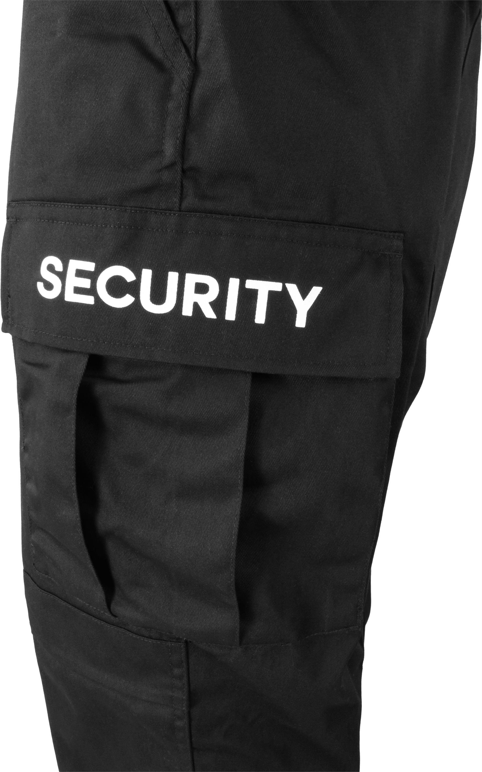 normani Outdoorhose Arbeitshose beidseitig Hose SECURITY Schirftzug Herren Feldhose Security Rangerhose mit