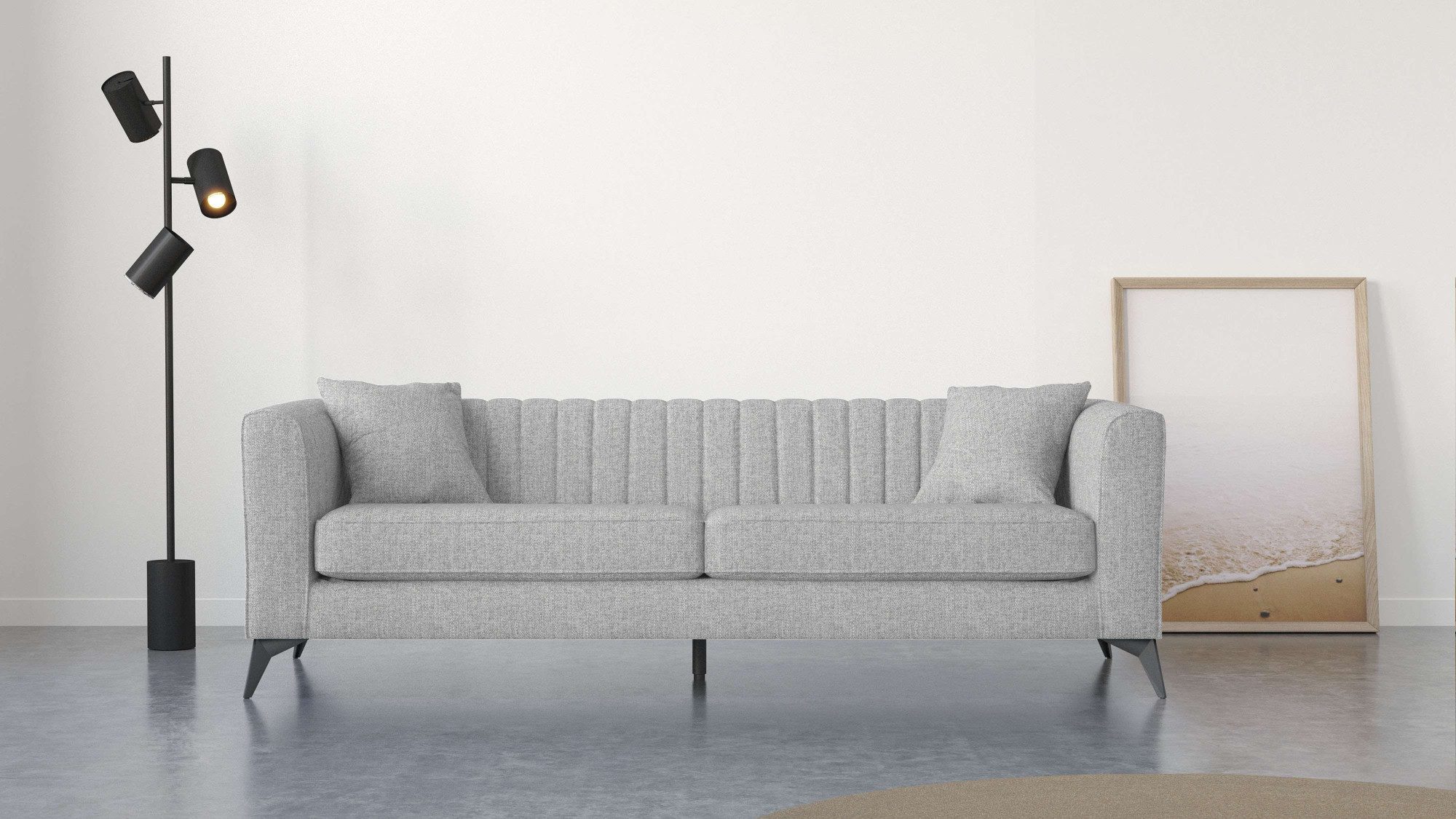Places of Style 4-Sitzer "MATTHEW elegantes Designsofa, Maße B/T/H: 231/86/ günstig online kaufen